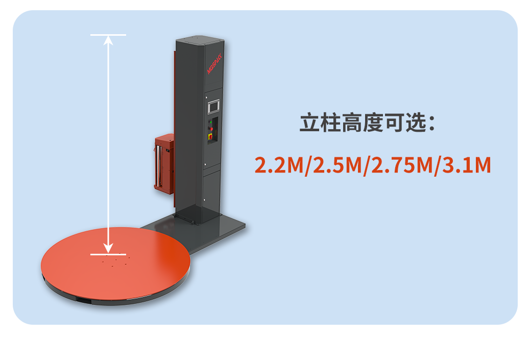 美奇斯托盤(pán)纏繞機，省膜！省人??！省心?。?！(圖6)